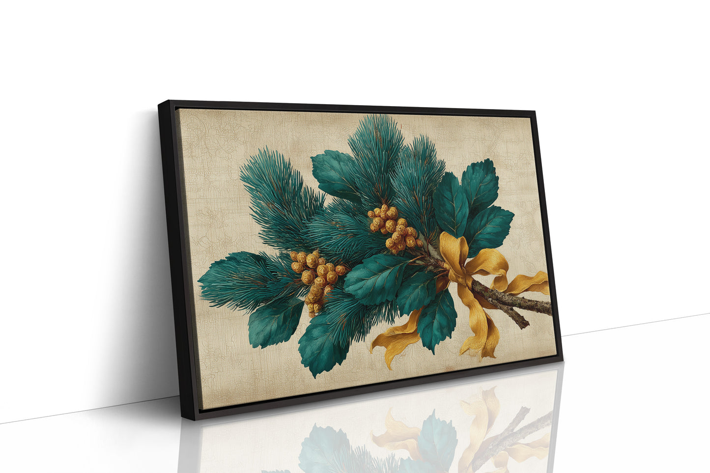 Pine Bough Tied With Gold Silk