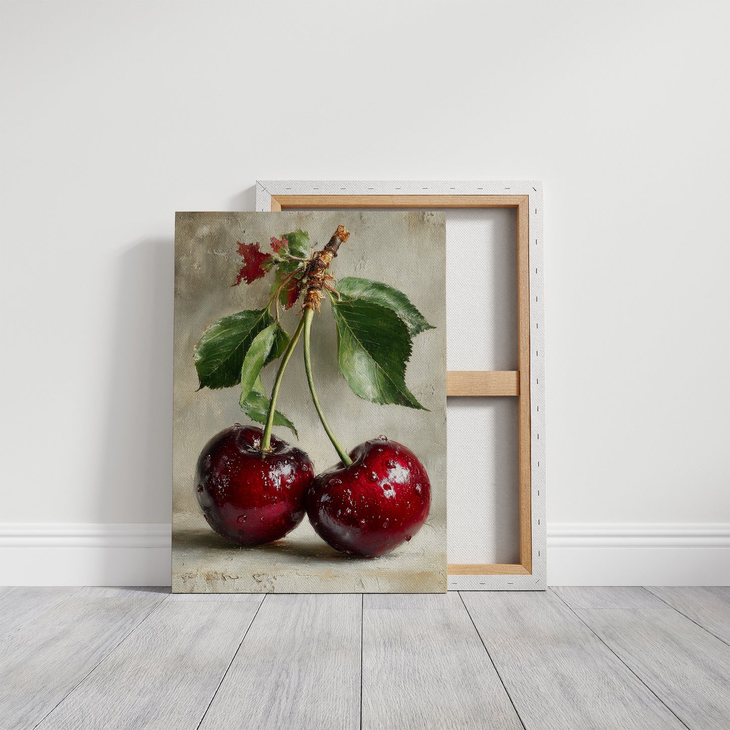 Two Cherries, Still on the Stem