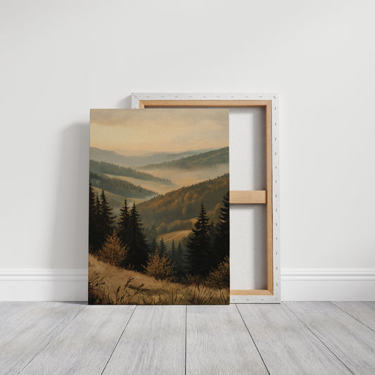 Golden Hues of Distant Valleys