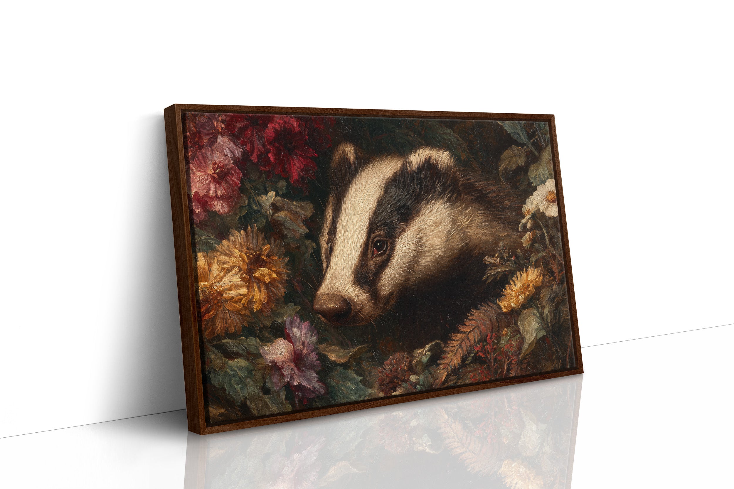 Woodland Creature Among Autumn Blooms