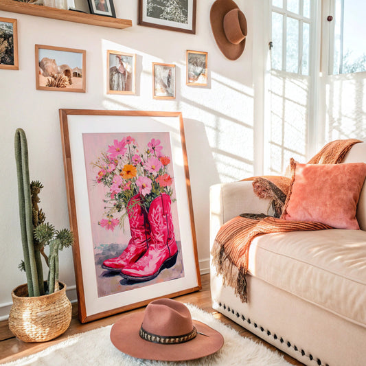 Wild Cosmos Dance In Scarlet Boots