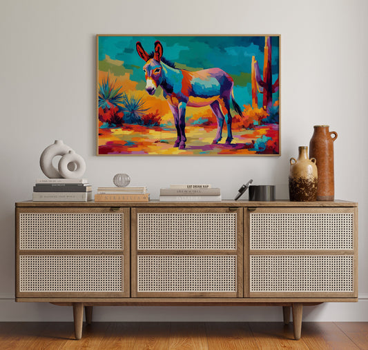 Desert Colors Dance With Burro