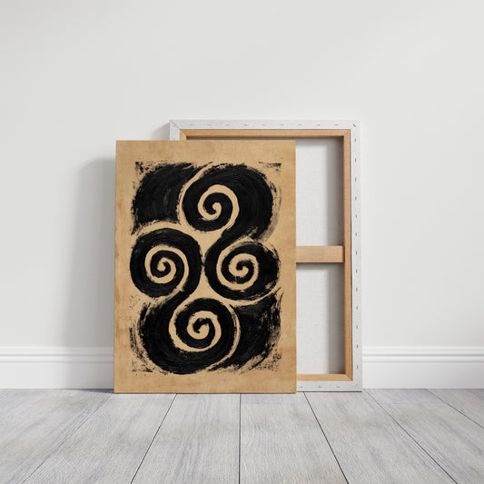 Bold Spiral Harmony Abstract