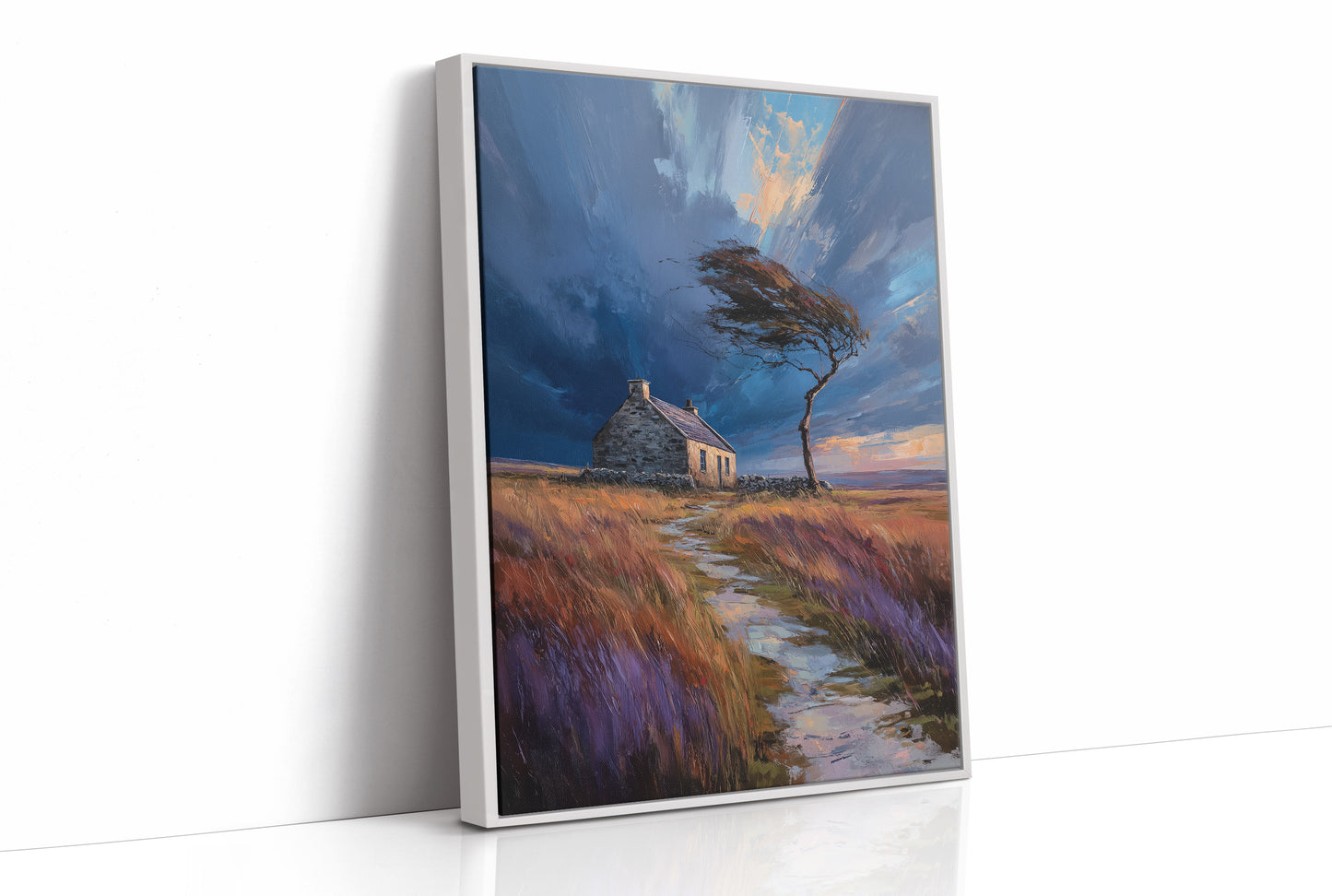 Storm Bends The Coastal Oak