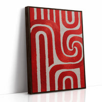 Crimson Paths Dance Through Silver