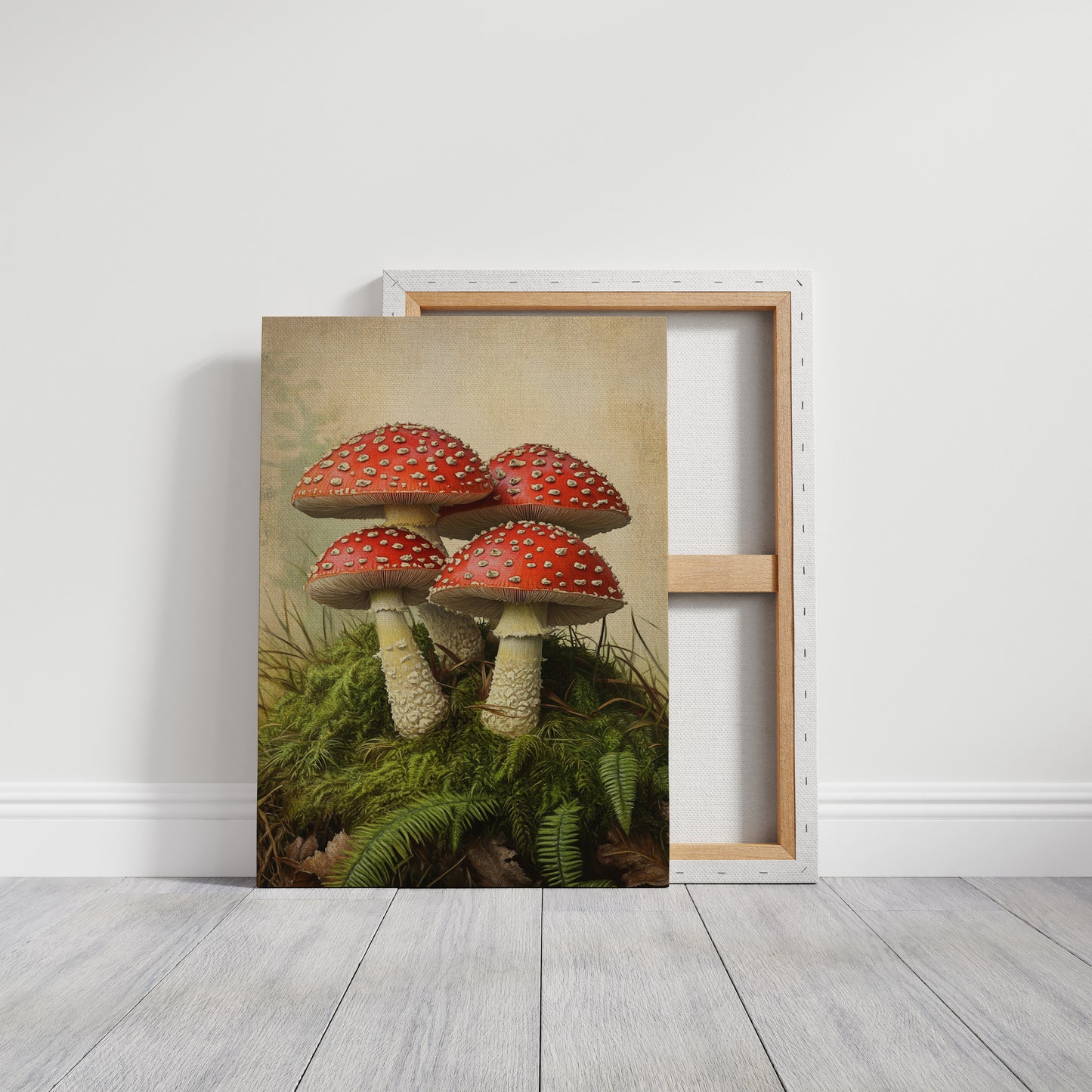 Crimson Mushrooms Emerge