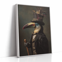 Noble Feathers In Victorian Attire