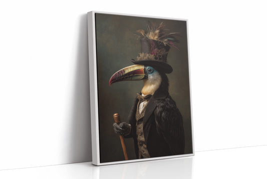 Noble Feathers In Victorian Attire
