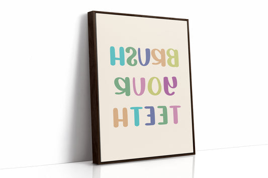 Pastel Letters Dance Like Spring Brush Your Teeth