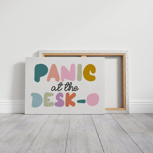 Panic at the Desk-O Canvas Art
