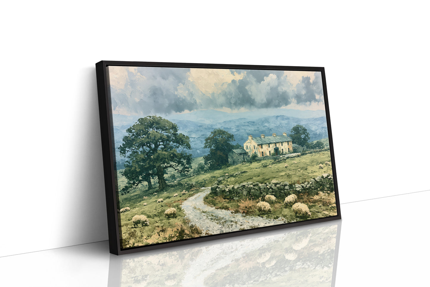 Stone Wall Farmhouse, Grazing Flock