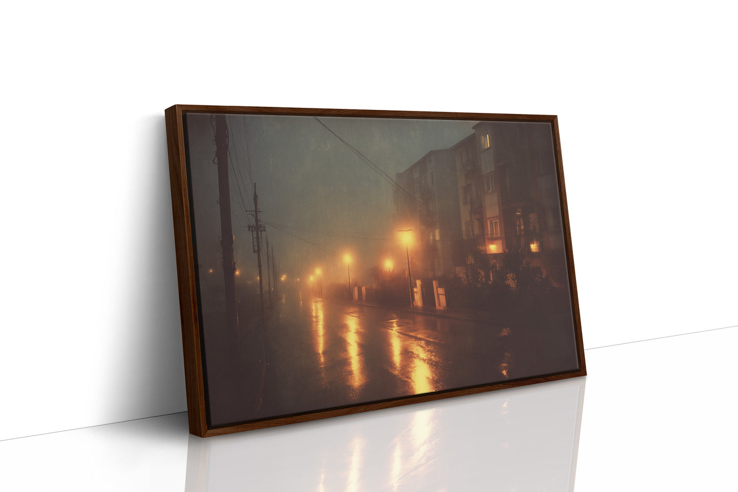 Amber Streets After Midnight Rain