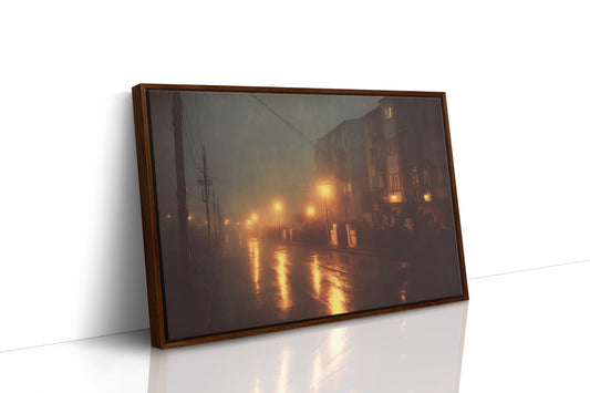 Amber Streets After Midnight Rain