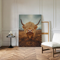 Golden Fluff and Attitude Highland Cow