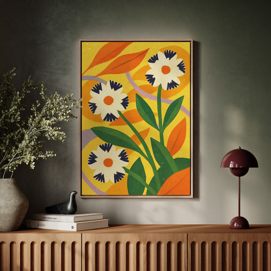Cactus Meets Sunflower Folk Art