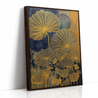 Golden Petals Paint Midnight Gardens