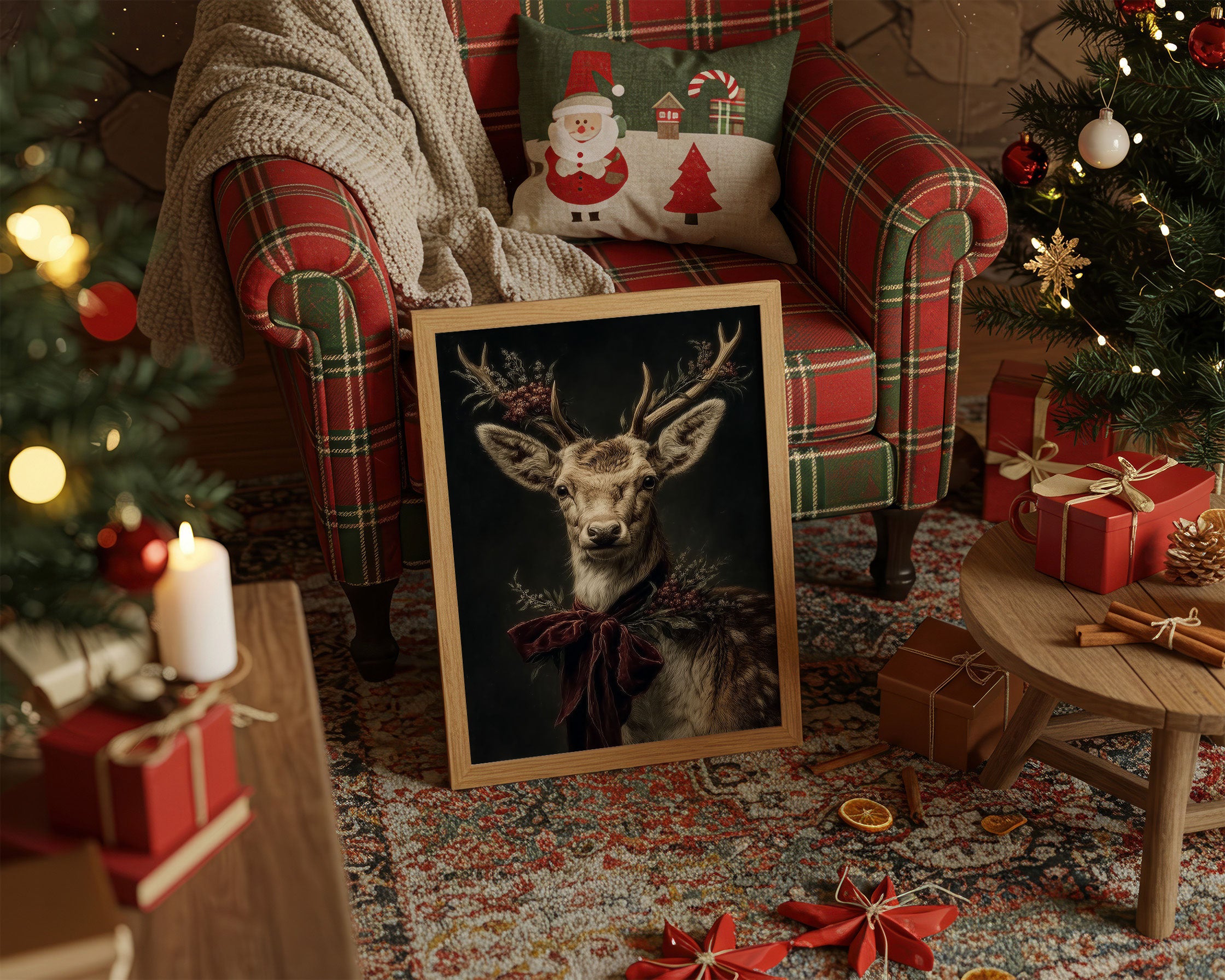 Noble Stag Brings Winter's Grace