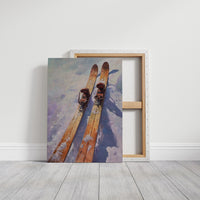 Vintage Wooden Slats Await Winter's Descent