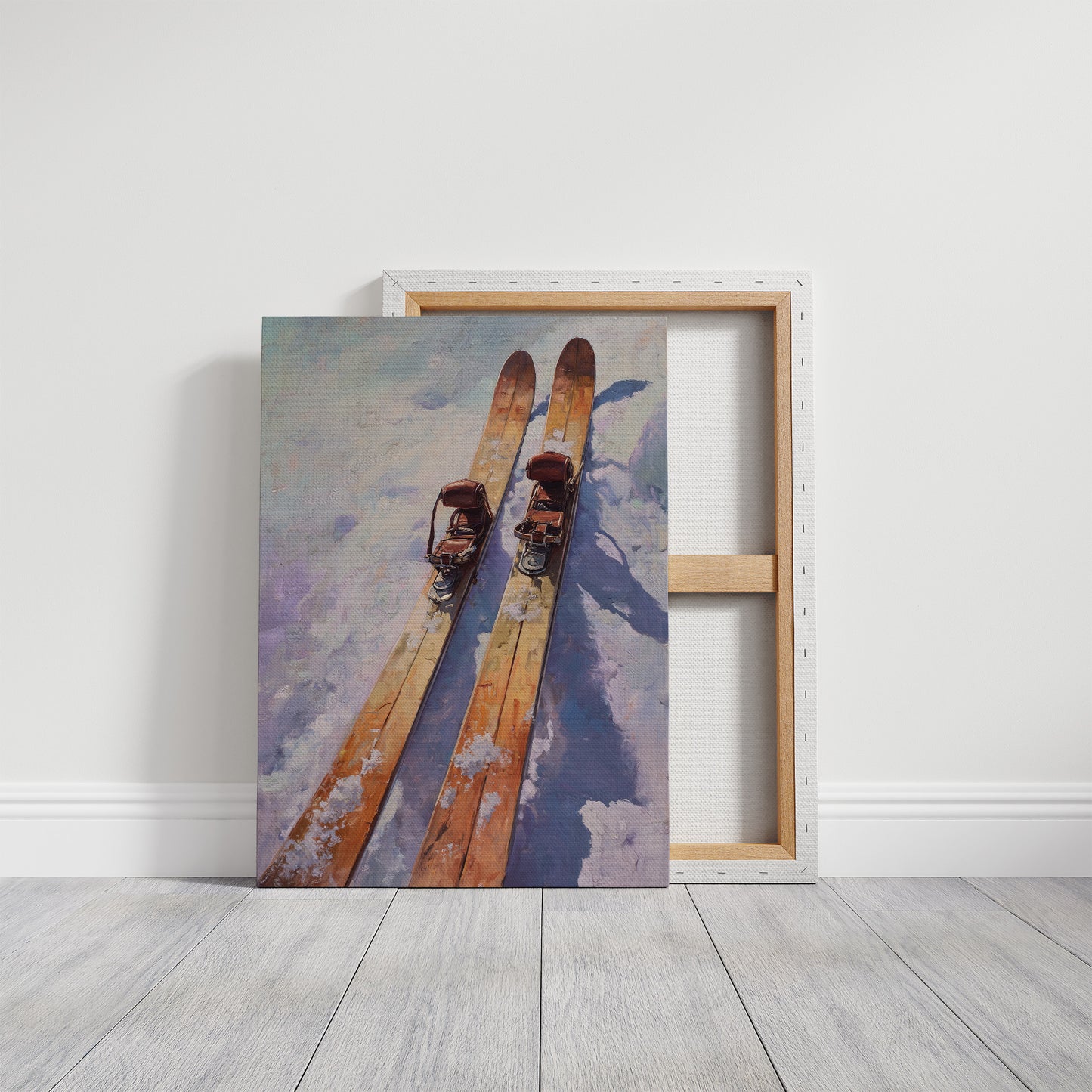 Vintage Wooden Slats Await Winter's Descent