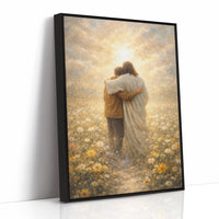 Ethereal Embrace in Golden Meadow