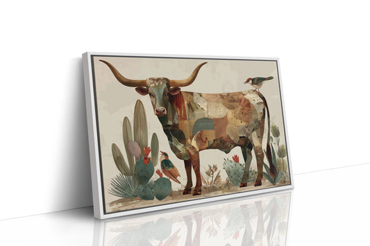 Desert Birds Dance With Longhorn