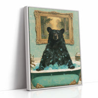 Bear In The Claw Foot Tub