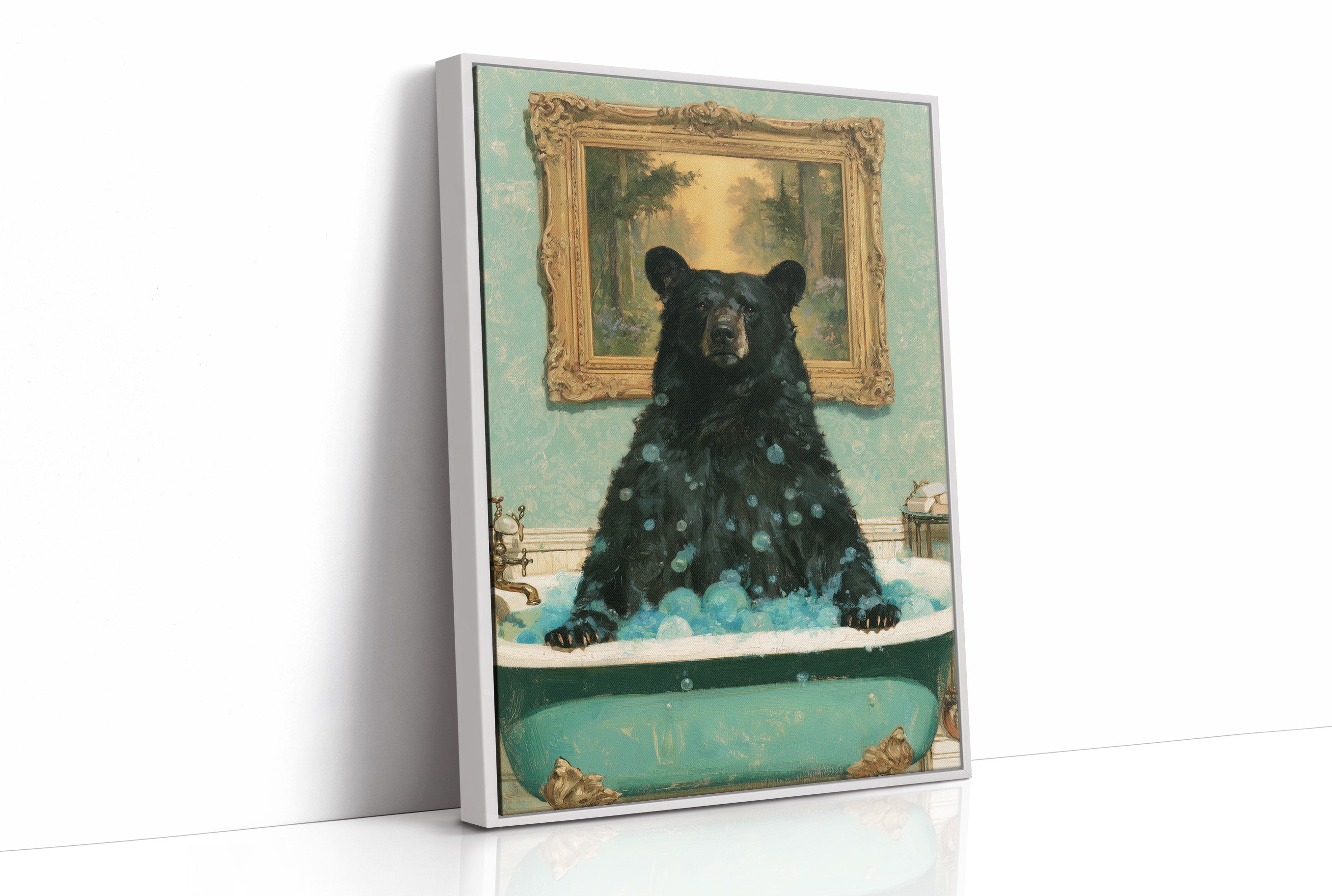 Bear In The Claw Foot Tub