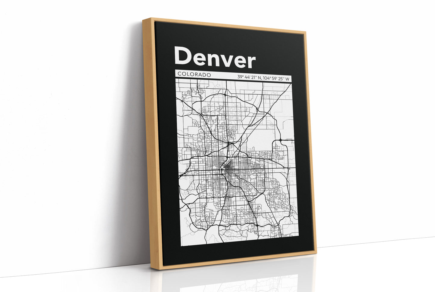 Denver, Mapped in Black