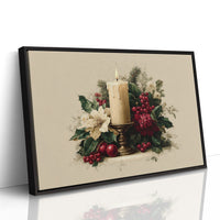 Candlelight Nestled in Winter Bloom