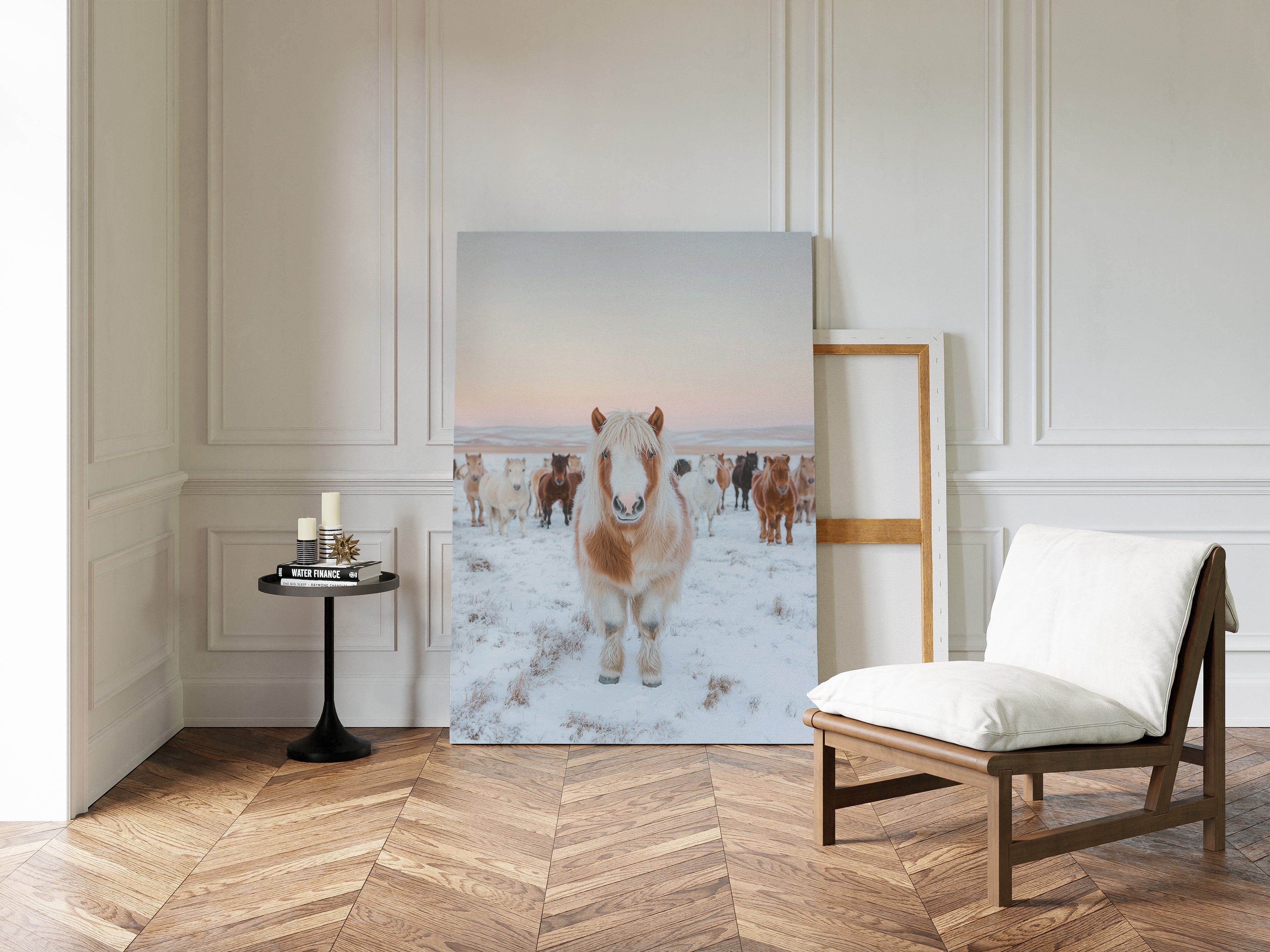Fluffy Pony in Winter Herd