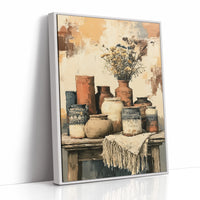 Sunbaked Pottery and Faded Blooms