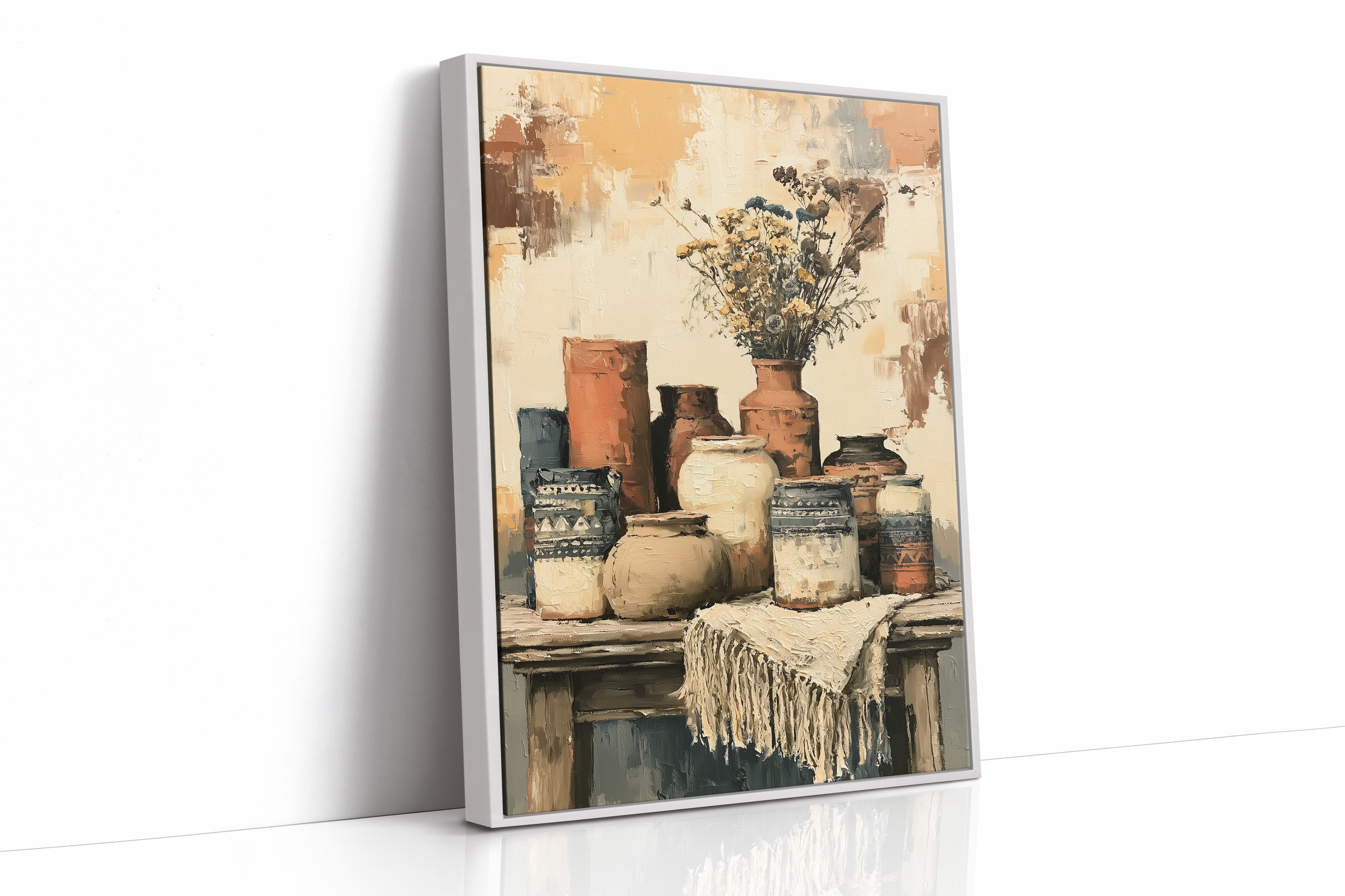 Sunbaked Pottery and Faded Blooms