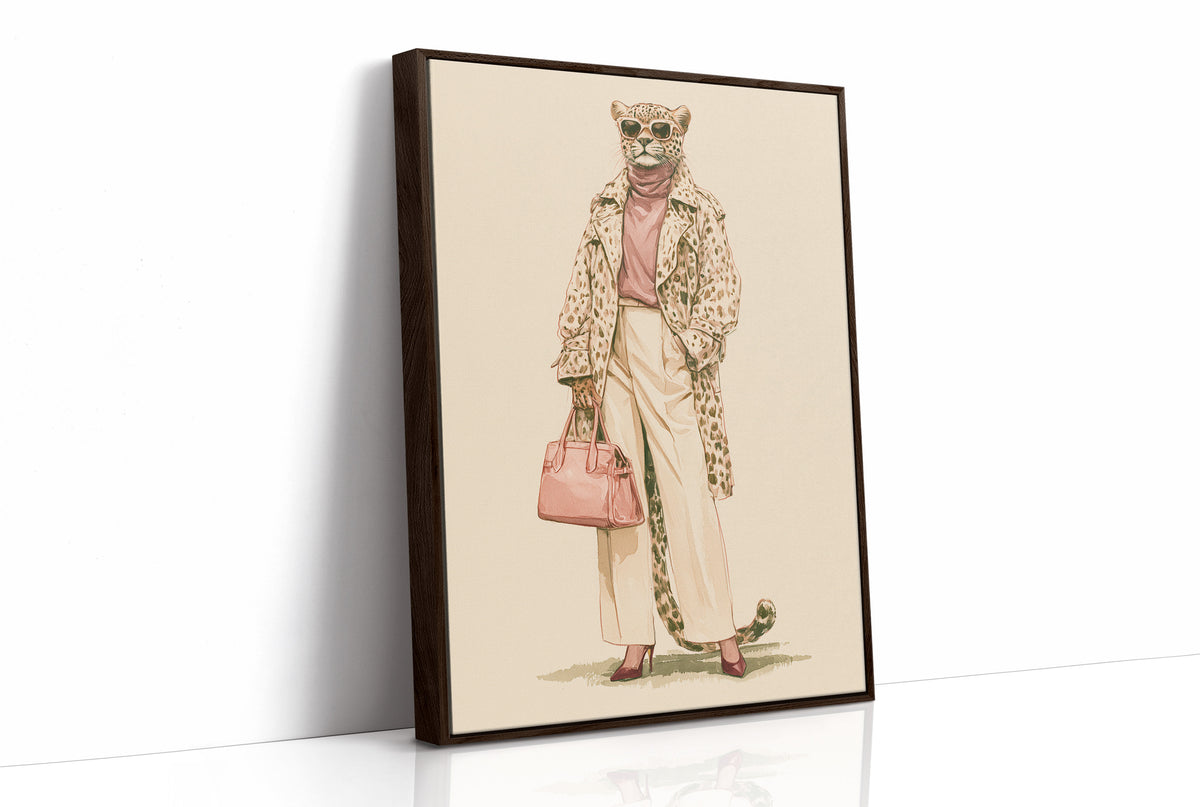 Leopard in Leopard: Watercolor Street Style Edition