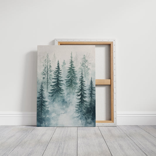 Veil of Mist Among Pines