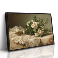Rosemary Bouquet on Antique Lace