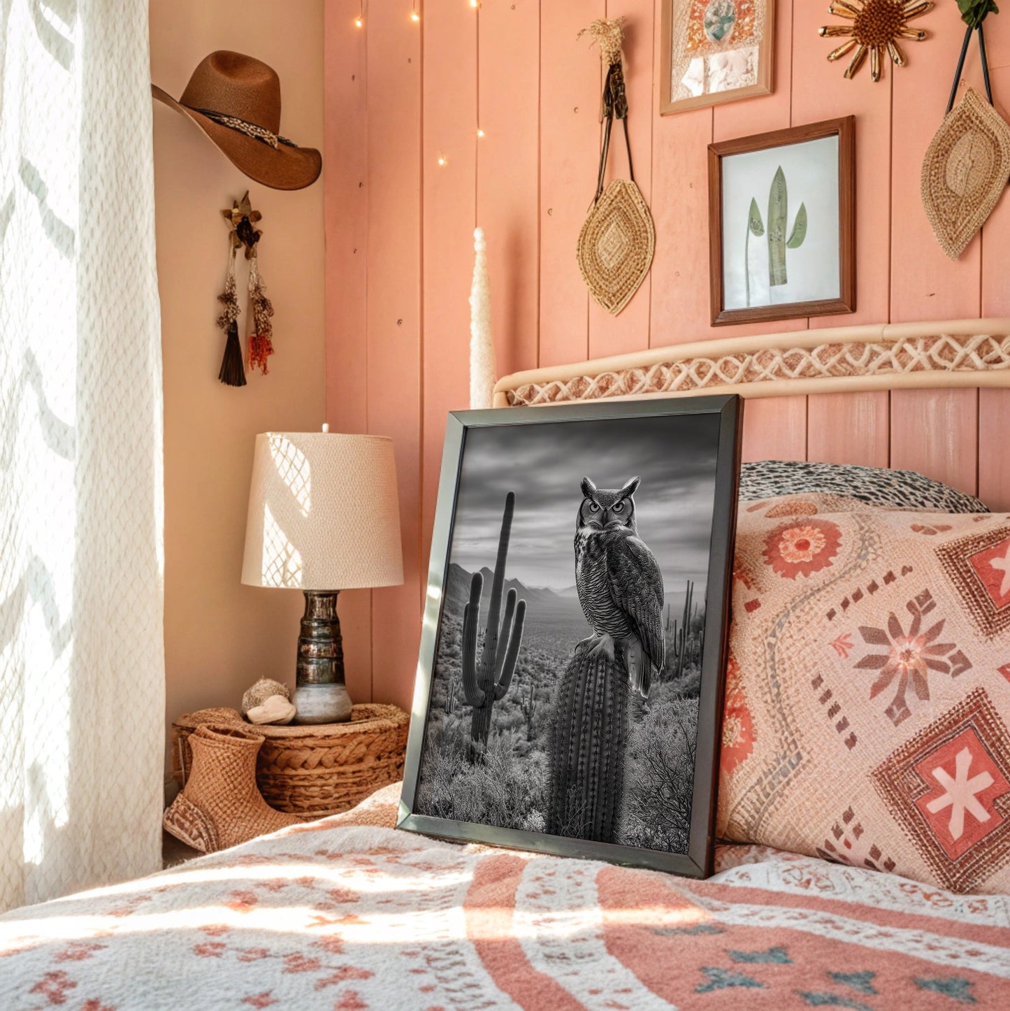 Night Watch Over Saguaro Plains