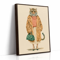 Tiger in Faux Fur: The Fashion Week Regular
