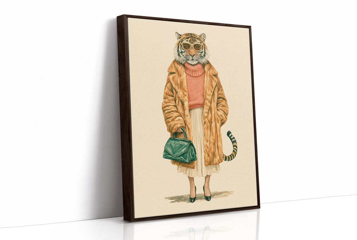 Tiger in Faux Fur: The Fashion Week Regular