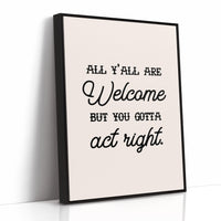 Act Right Yall