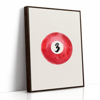 Lucky Number Three Glows Ruby