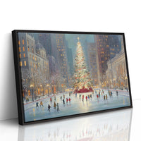 Winter Skaters Circle Manhattan's Heart