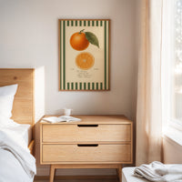 Vintage Orange Slice Botanical Study