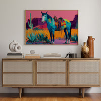 Turquoise Stallion Meets Desert Dawn