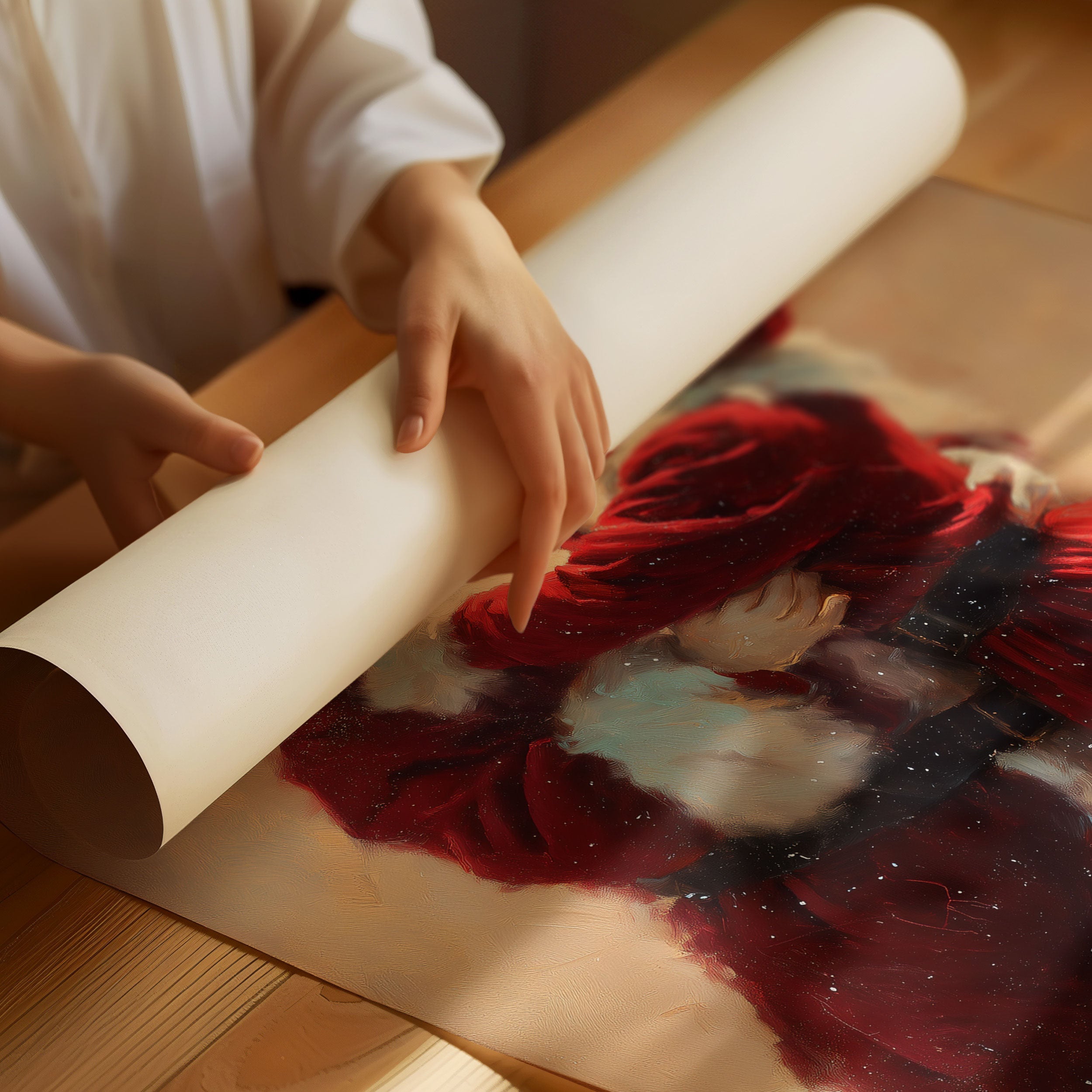 Love's Winter Dance In Crimson