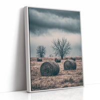 Heavy Sky Over the Hay Field