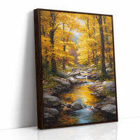 Maple Light Dances On Mountain Stream
