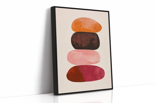 Sunset Stones Stack In Silence