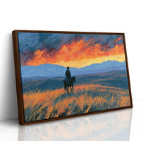 Rider Facing the Blazing Range