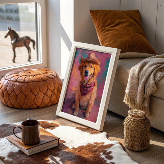 Ranch Dog Wears Sunset Colors