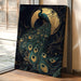 Moonlit Majesty in Gilded Plumes